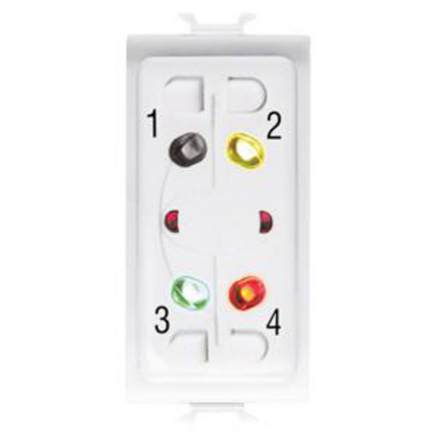 FLUSH-MOUNTING ACTIVATOR PARTIALAISER-WIRED BURGLAR ALARM-WH