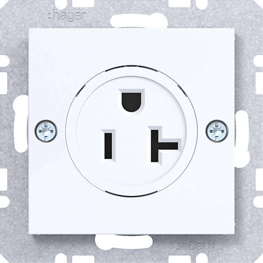 Wandcontactdoos USA/CANADA NEMA 5-20 R schr.kl. A.x/C.x wit