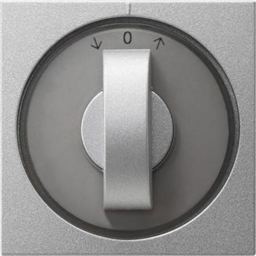 Afdekking draaiknop tijdschakelaar + jaloezie System 55 kl.alum.