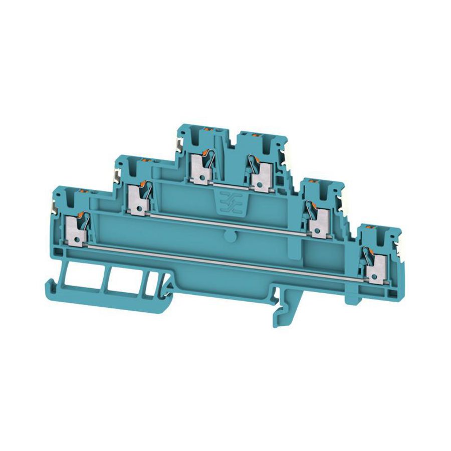 Doorvoerklem PUSH IN blauw 1.5mm2 500 V VVE=50