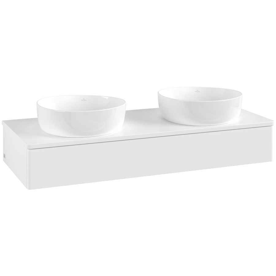 Wastafelonderkast Antao 1200x190x500mm White Matt Lacquer K13050MT