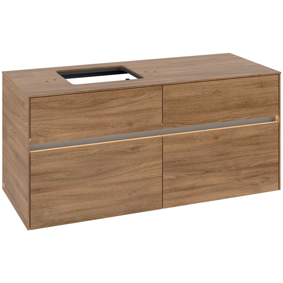 Wastafelonderkast Collaro 1200x548x500mm Oak.Kans C129B0RH