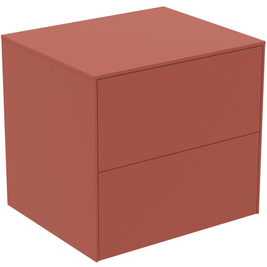 Conca wastafelmeubel 60x50x55cm 2 laden afdekblad zonder uitsnijding matt sunset