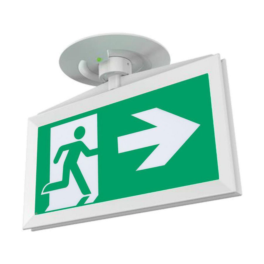 Noodverlichting inbouw decentraal 3u DALI incl. pictogrammen 20m