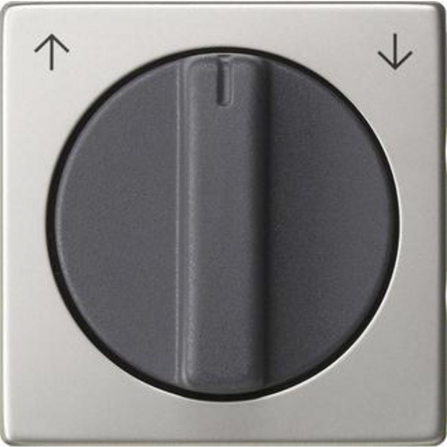 Afdekking draaiknop jaloezie System 55 edelstaal