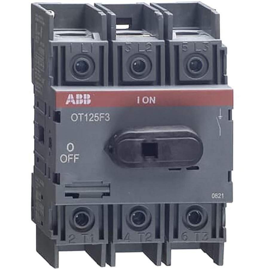 Lastscheider 3P 125 A bodem/DIN-rail montage