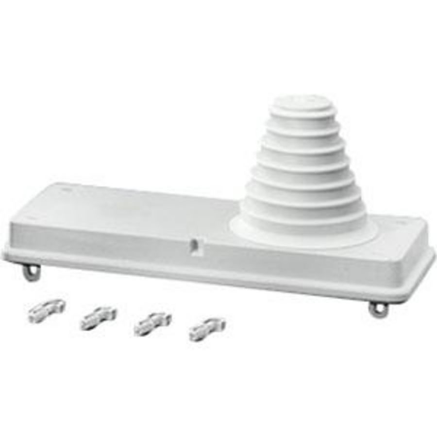 Mi Aanbouwflens met invoer tule 1x72 mm WM2 300mm