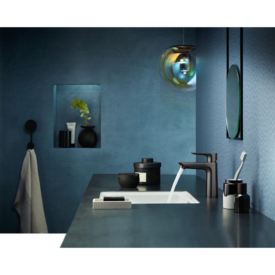 Wastafelmengkraan 110 1-hendel Talis E 71710340 brushed black chrome