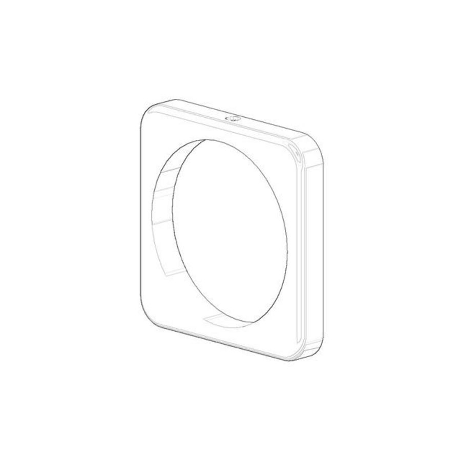 Rozet 63x63x8,3mm Mat Wit