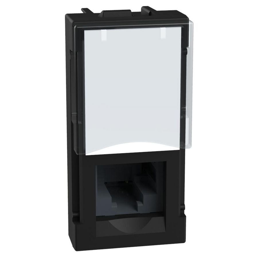 Light Now connector RJ45-UTP-cat5e 1 module zwart