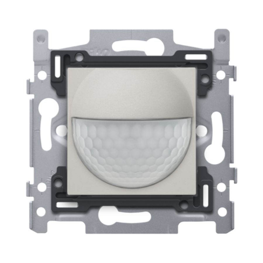 Bewegingsmelder 230V 8m 180gr. wanddetector inb.doos l.grey