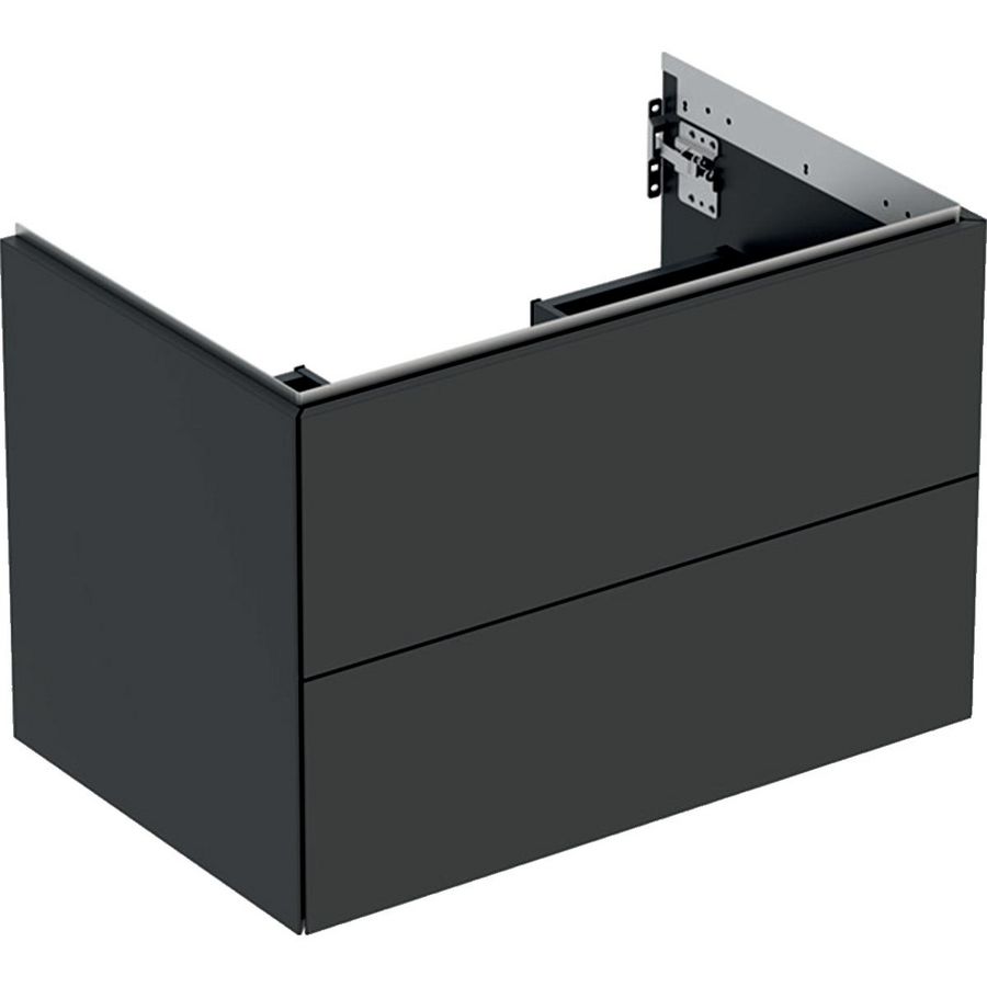 Wastafelonderkast 2x la 75cm lava mat ONE