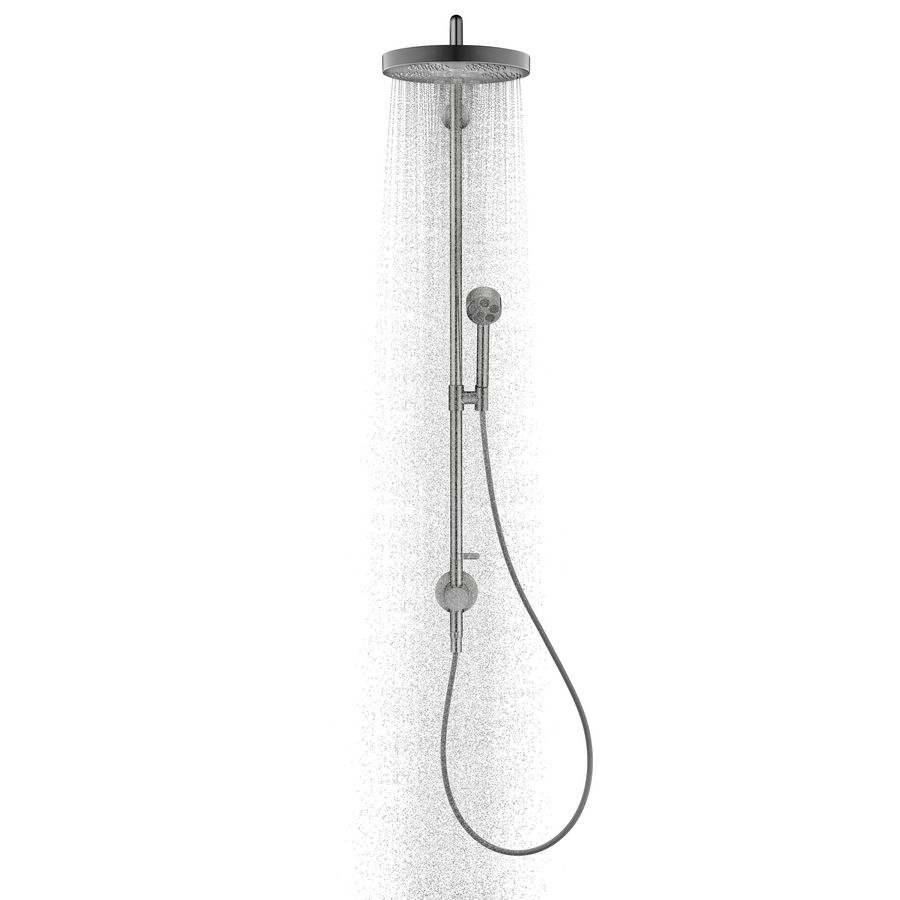 Showerpipe 280 1 straalsoort inbouw thermostaat AXOR One Brushed Black Chrome