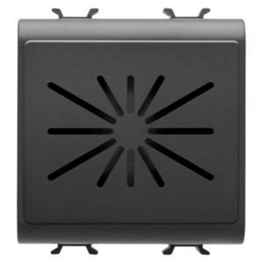 FLUSH-MOUNTING BUZZER-WIRED BURGLAR ALARM-BLACK-CHORUSMART