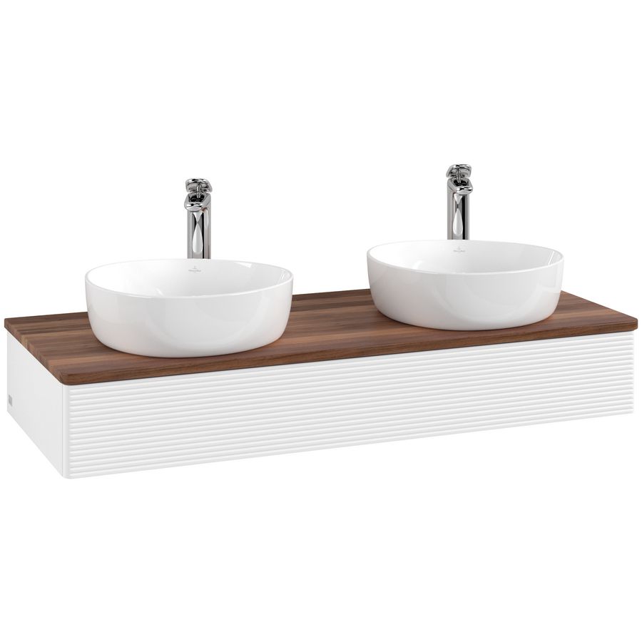 Wastafelonderkast Antao 1200x190x500mm White Matt Lacquer K13152MT