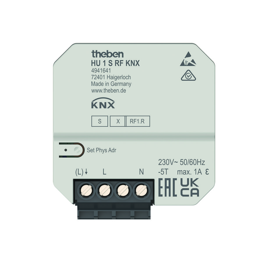 1-voudige RF verwarmingsacto, inbouw KNX
