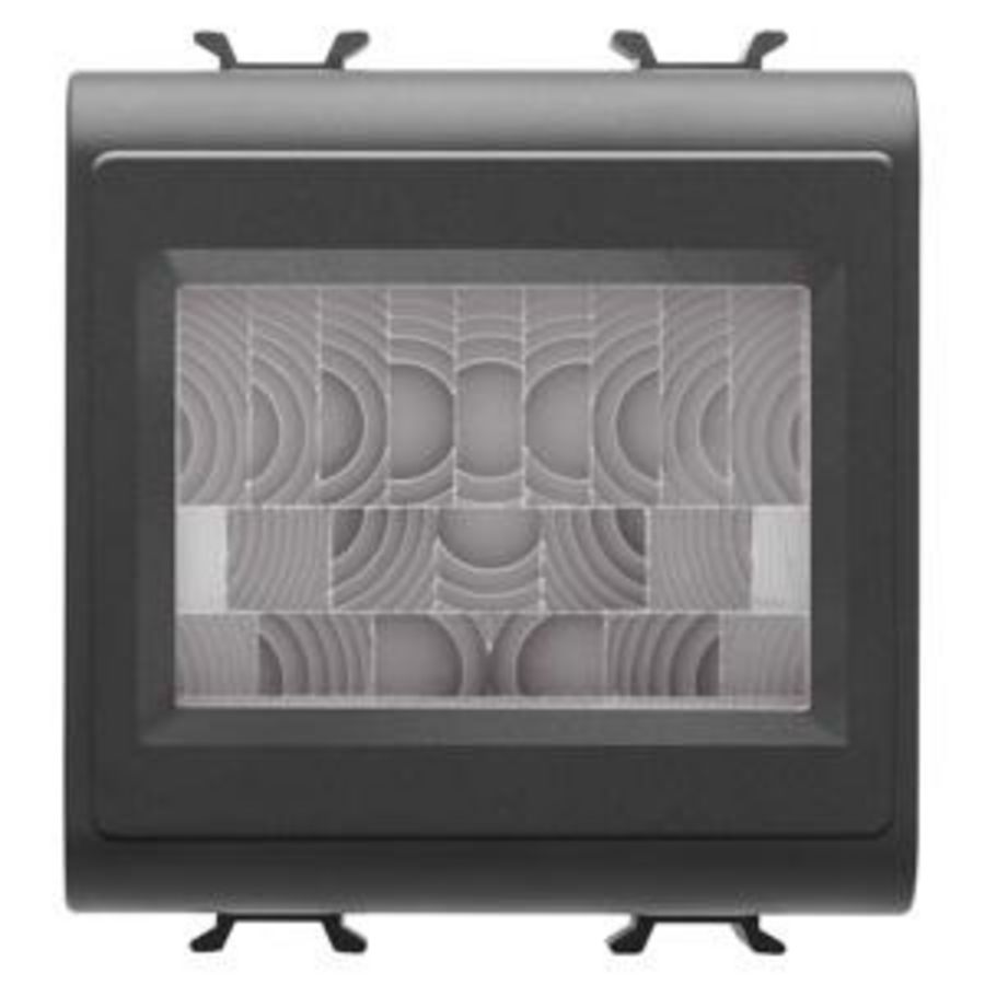 IR DETECTOR-FLUSH MOUNTING-WIRED BURGLAR ALARM-BLACK-CHORUSM