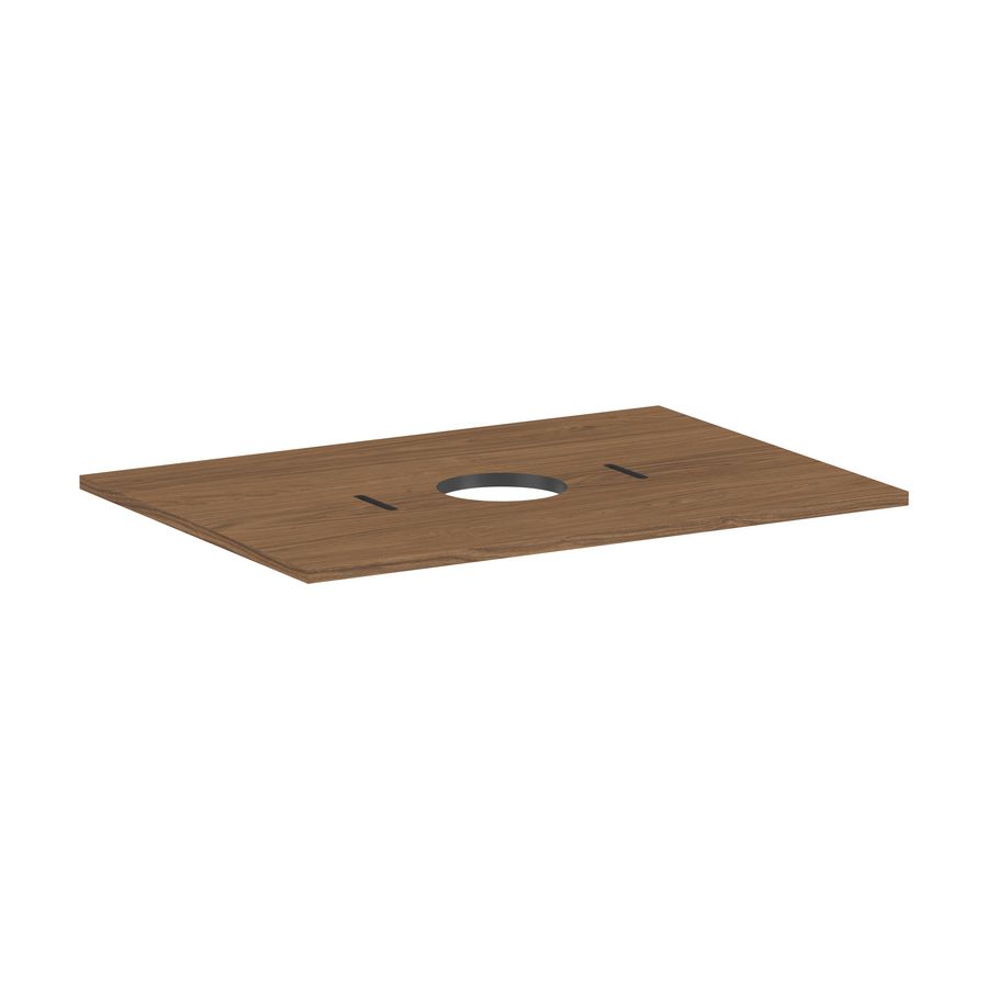 Console Xilesa E 780/550 met uitsparing midden waskom z. kraangat CAO