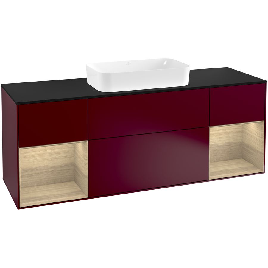 Wastafelonderkast Finion 1600x603x501mm Peony Matt Lacquer G332PCHB