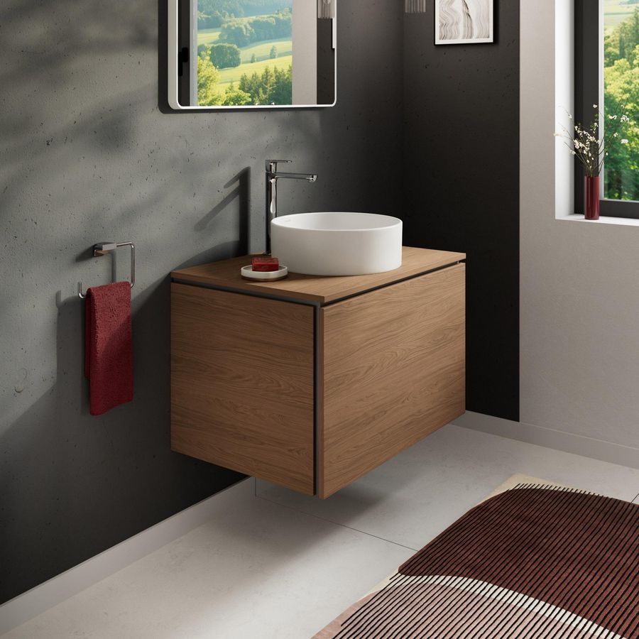 Badmeubel Xilesa E 780/550 1 lade waskom/gesl. wastafel CAO