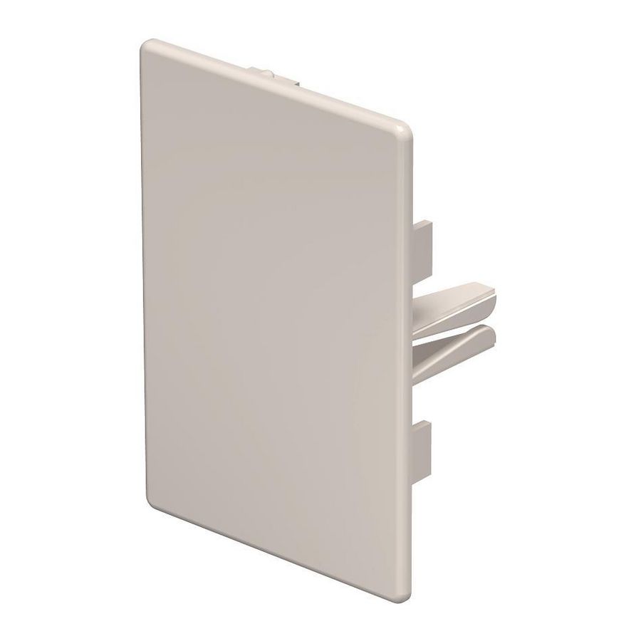 Eindstuk 60x90mm polyvinylchlorid creme wit 9001 VVE=10