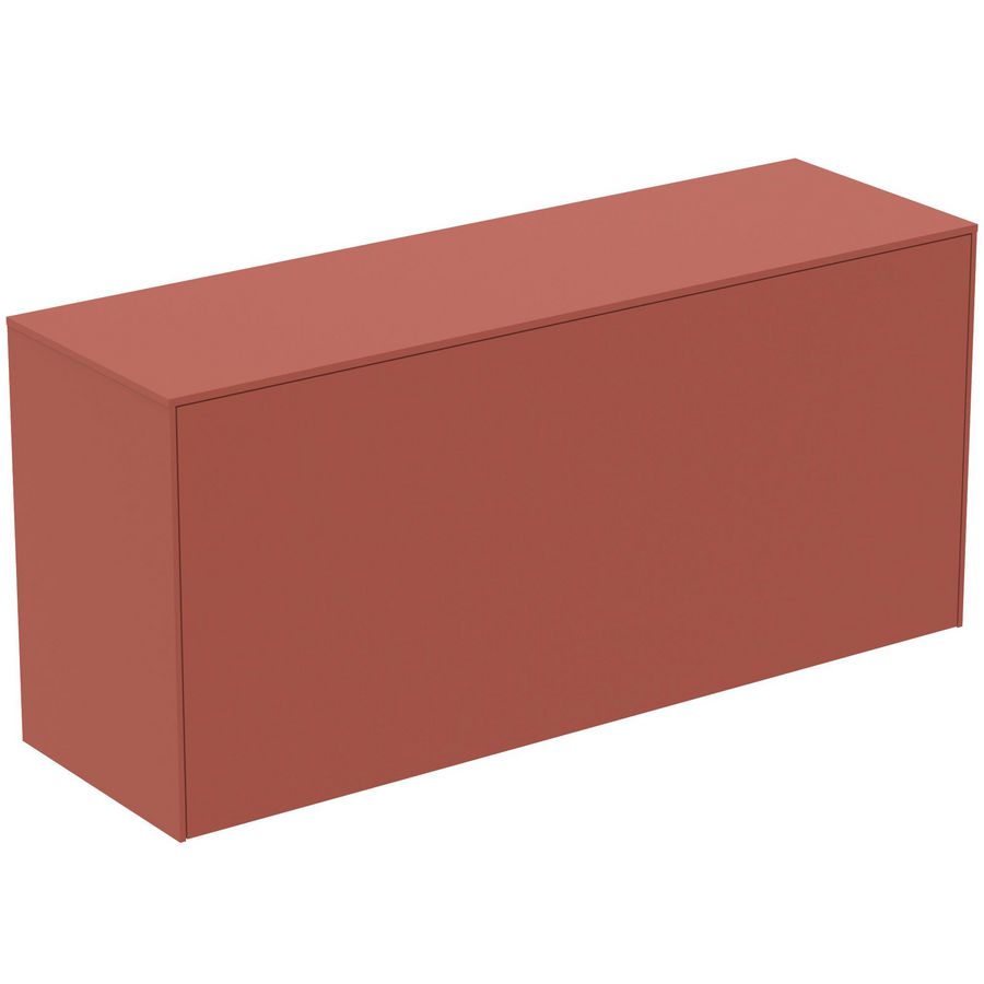 Conca wastafelmeubel 120x37x55cm 1 lade afdekblad zonder uitsnijding matt sunset