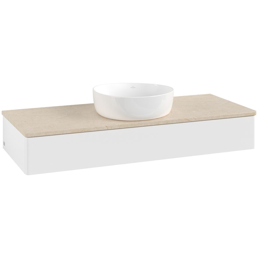 Wastafelonderkast Antao 1200x190x500mm White Matt Lacquer L10013MT