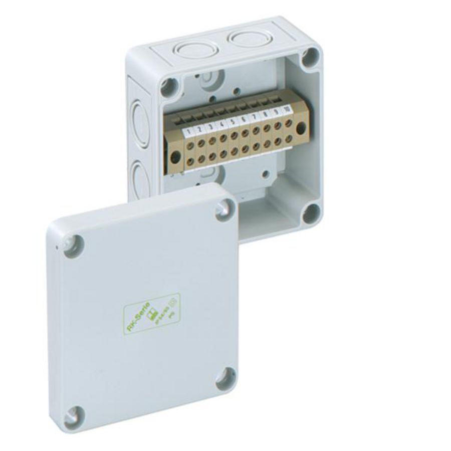 Rijenklemmenbehuizing IP54/IP66 aderdoorsn. 61040401