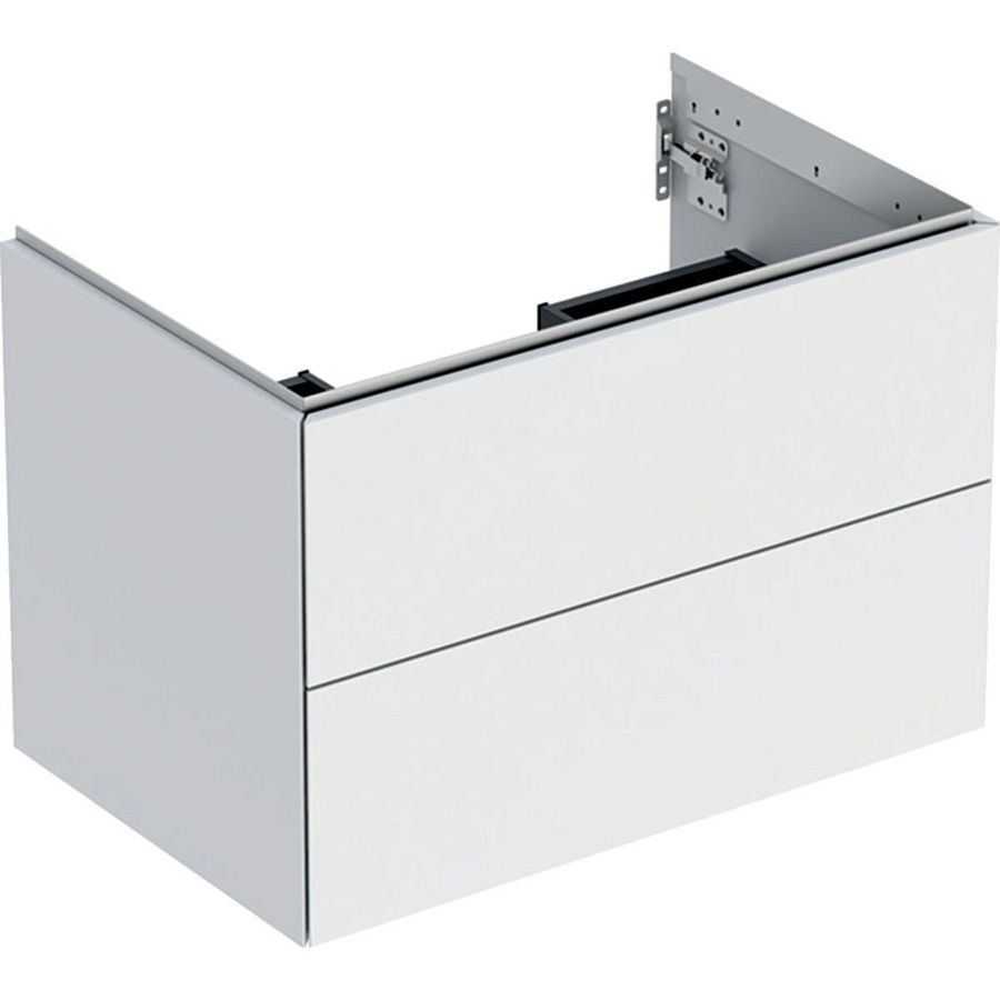 Wastafelonderkast 2x la 75cm mat wit ONE