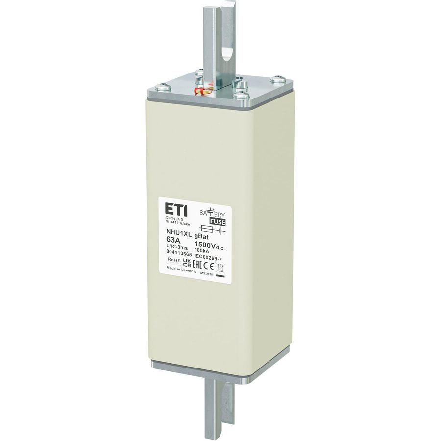 Zekering NHU1XL gBat 63A/1500V DC 4110665