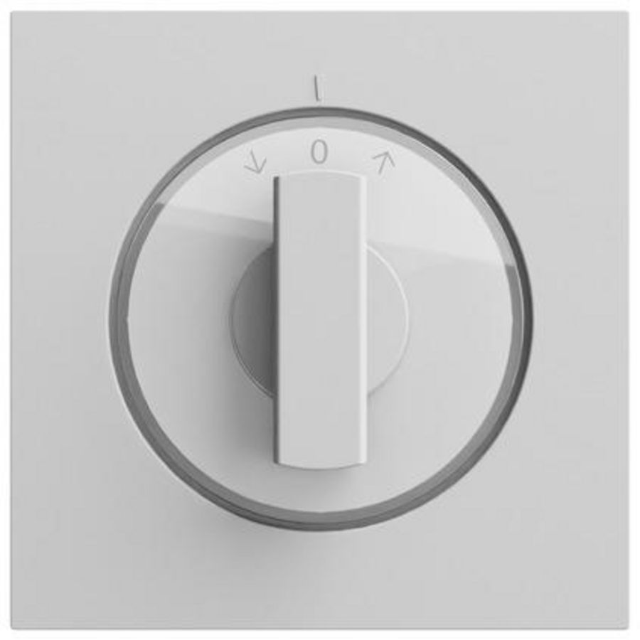 Afdekking draaiknop tijdschakelaar + jaloezie System 70 gris m(gel.)