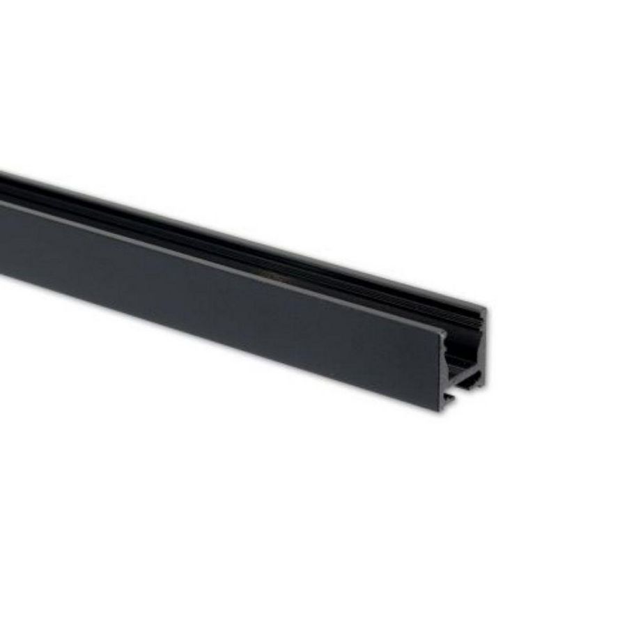 Gordijnprofiel VP5 plat zwart RAL9005 L=200cm