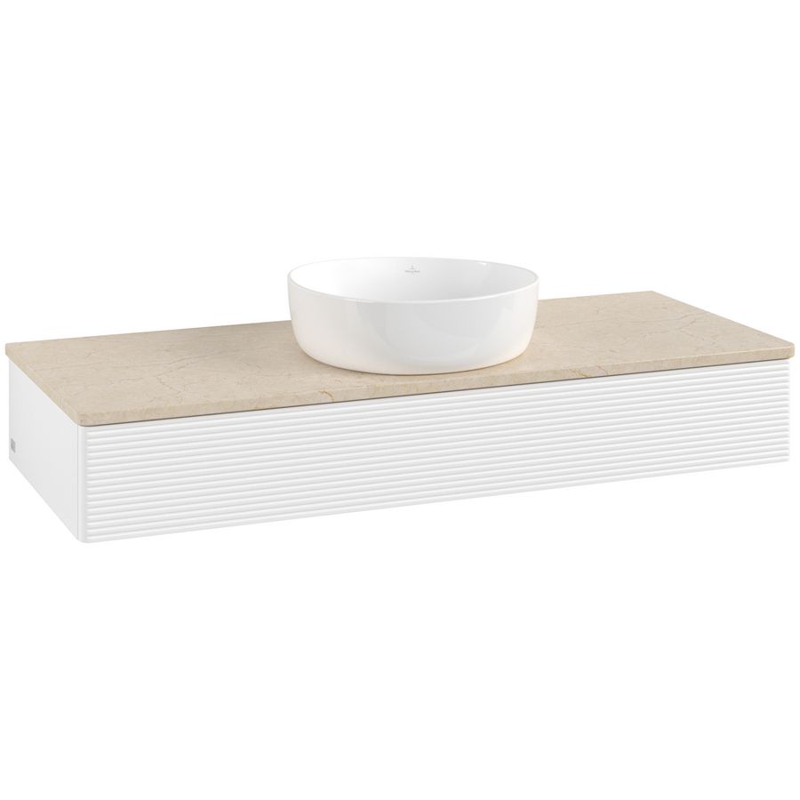 Wastafelonderkast Antao 1200x190x500mm White Matt Lacquer L10113MT