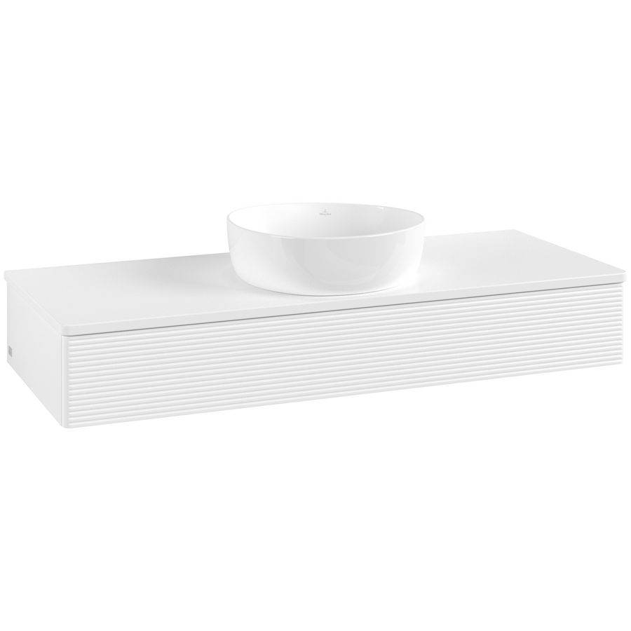 Wastafelonderkast Antao 1200x190x500mm White Matt Lacquer L10150MT