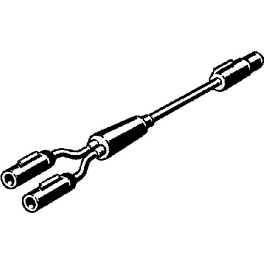 Adapter kunststof/zwart