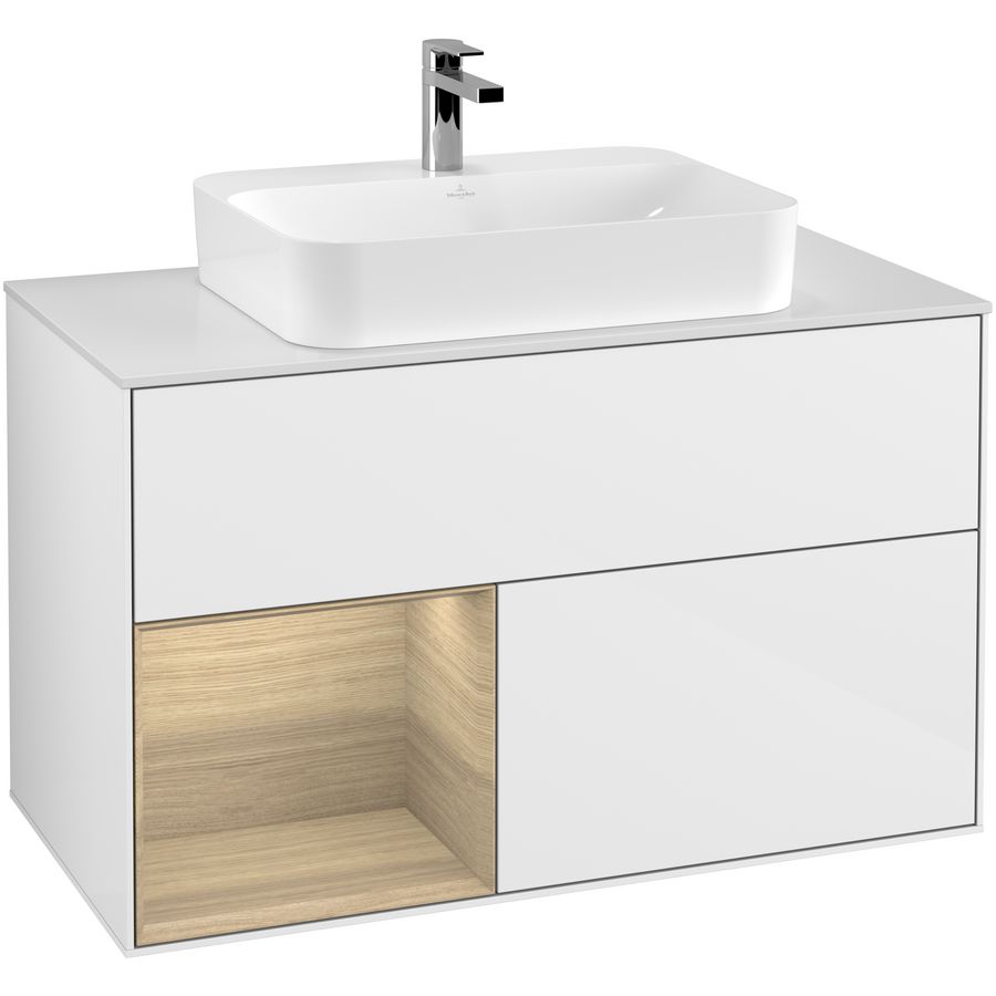 Wastafelonderkast Finion 1000x603x501mm G.White.L G361PCGF