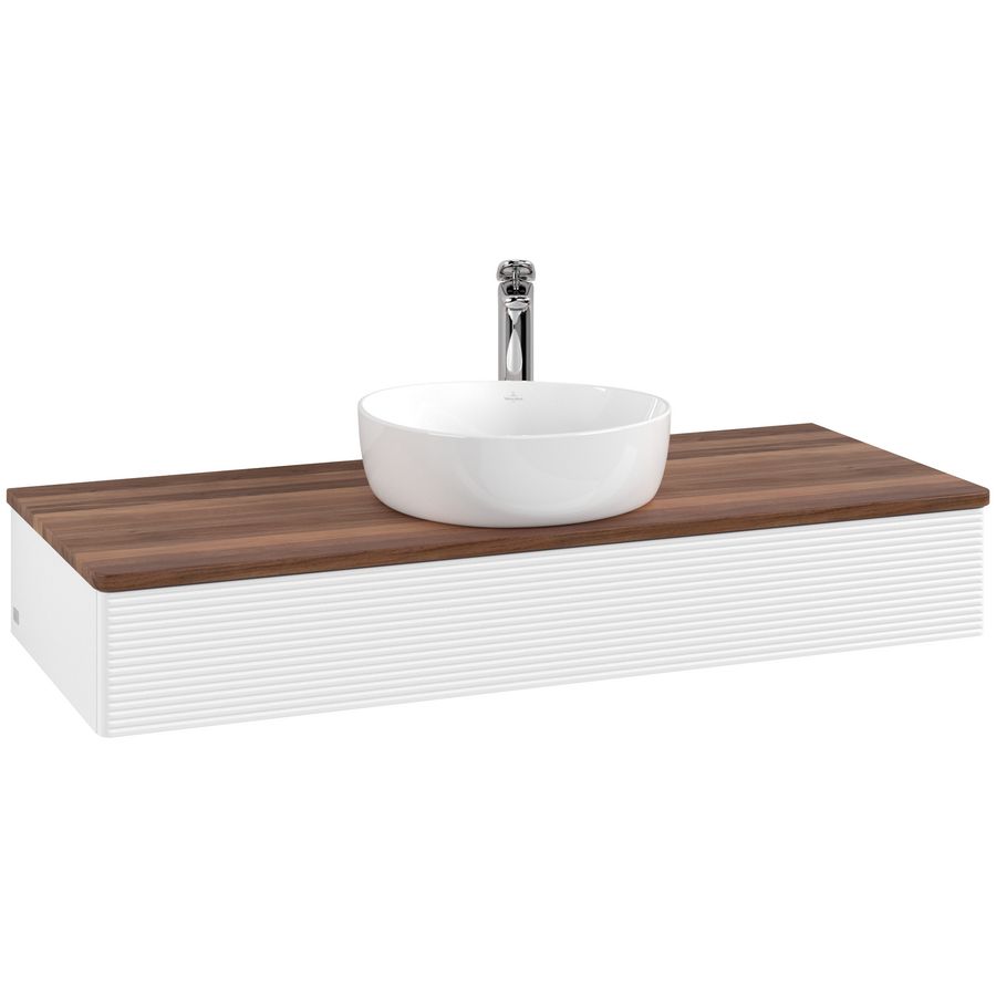 Wastafelonderkast Antao 1200x190x500mm White Matt Lacquer L10152MT