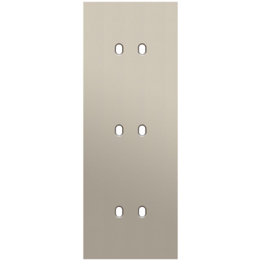 Drievoudige afdekpl. verticaal 71mm centerafstand drie tweev