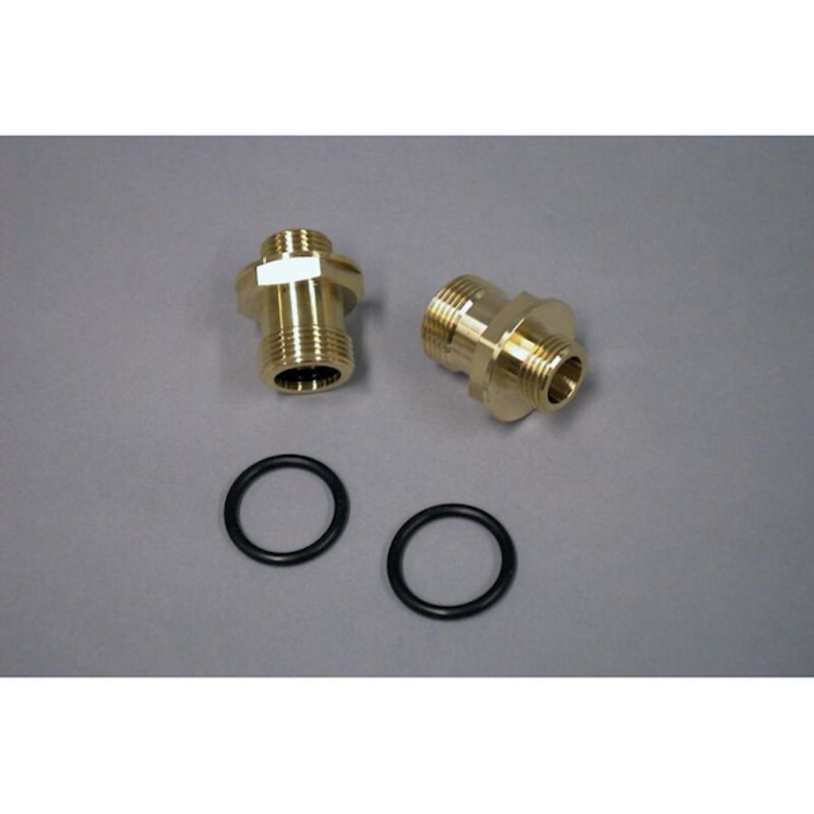 Set a 2st. Aansluitnippel gasblok + O-ring 73209