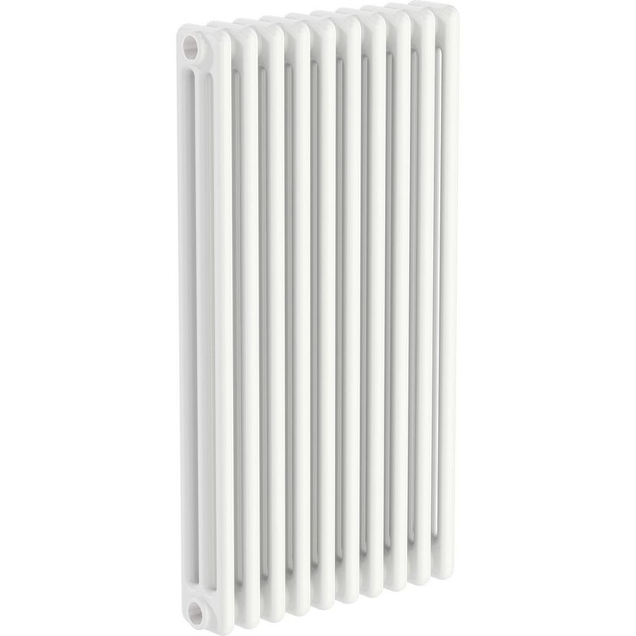 Kolomradiator MULTICOLOM 576x500mm (l x h) 12 leden/ 3-koloms (b=107mm) wit RAL9010 incl. muurbev.