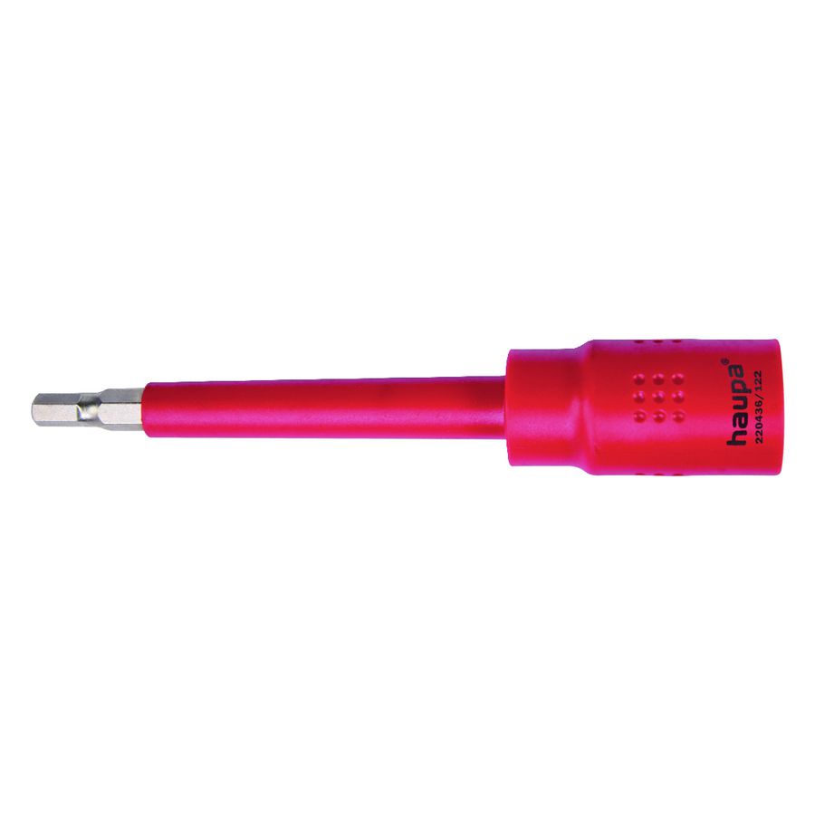Inbusdop verlengd (122mm) 3/8" aandrijfvierkant stift 4mm 1000V VDE