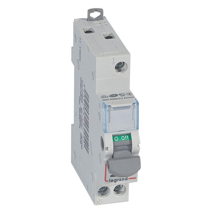 Lastschakelaar DX3 1P 20A met lamp VVE=10