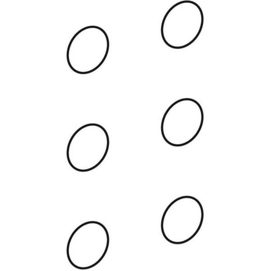Set a 6st. afdeklijm d=20mm Zandgrijs