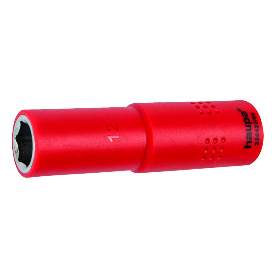 Verlengde dop zeskant VDE 3/8"aandrijfvierkant SW 17mm