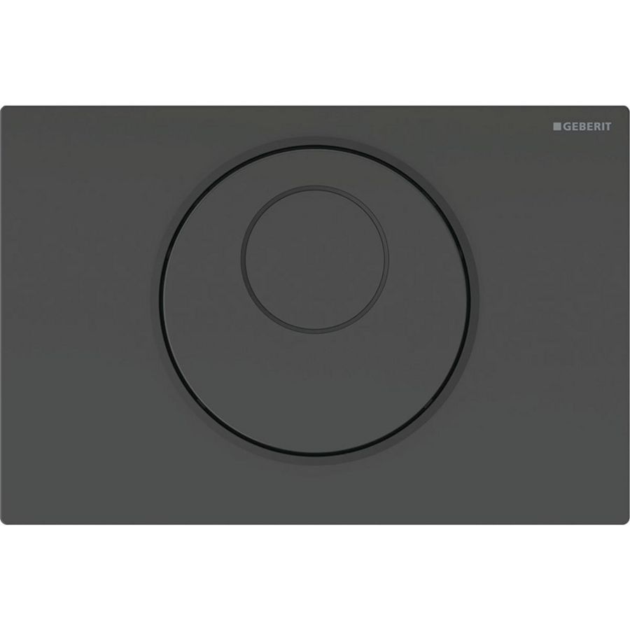 Wc-best. netv 2-toetsSigma10 elektronisch /handm. zwart matzwart rvs