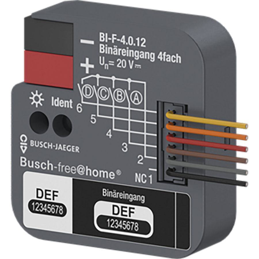 I/O-module bussysteem binaire ingang 4-voudig inb. 4.0.12 (BI-F-4.0.12)