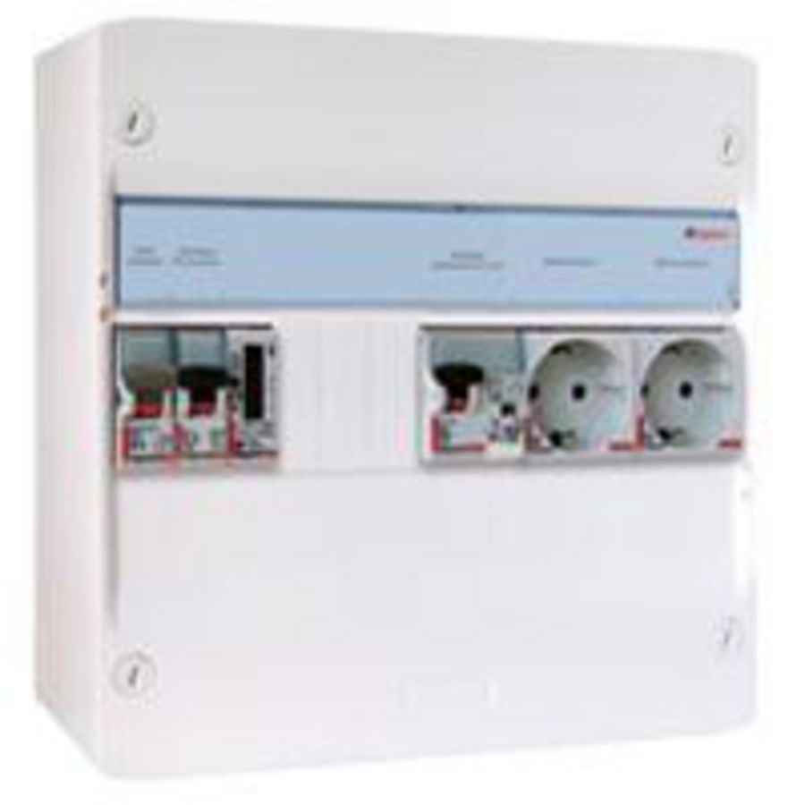 PV-Verdeler HS-MCB-ALA-2 Wandcontactdoos-kWh-meter