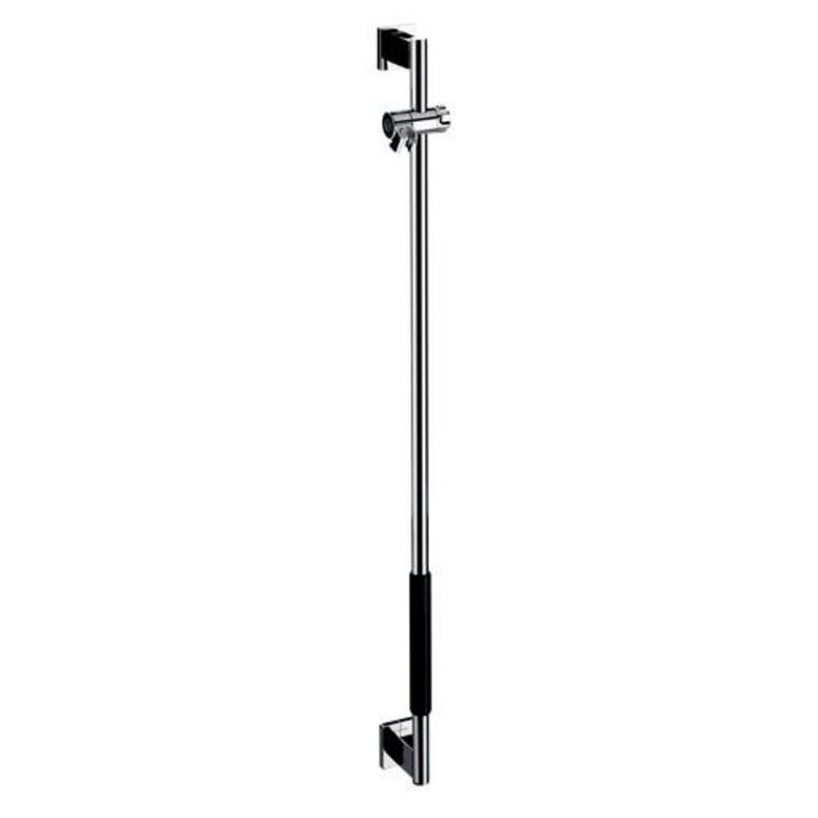 System2, doucheglijstang, ommanteling zwart, 1103mm, chroom