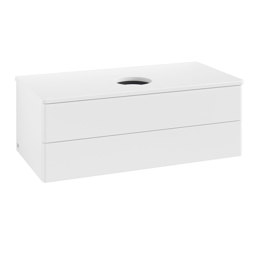 Wastafelonderkast Antao 1000x360x500mm White Matt Lacquer K20010MT