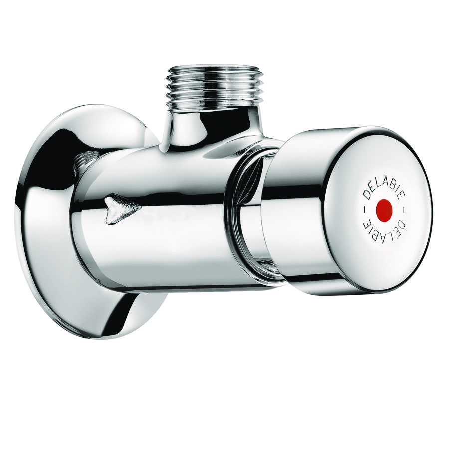 Douchekraanmm1/2" opbouw haaks zelfsluitend ~15 sec